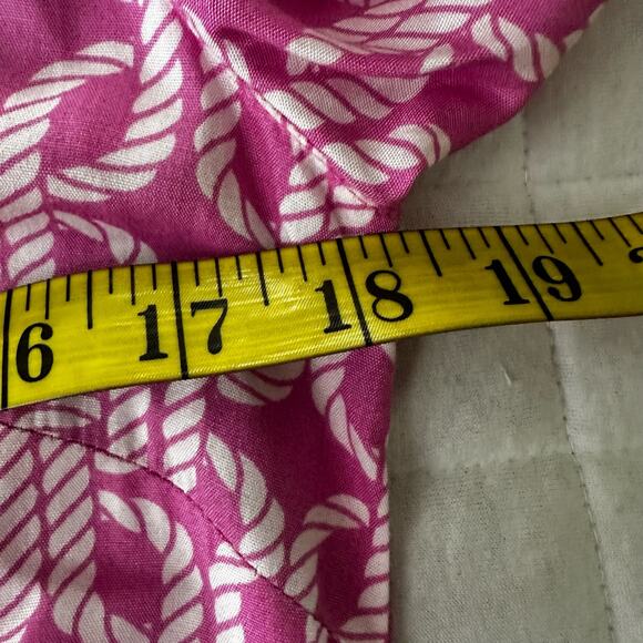 ESCAPADA Womens Tunic Pink Beaded Beach Preppy Coastal Resort Summer SMALL - Picture 8 of 11